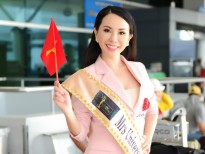 Châu Ngọc Bích rạng rỡ ngày lên đường dự thi 'Mrs Universe 2018'