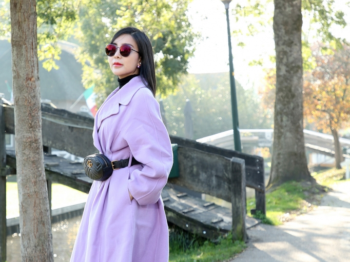 Ngất ngây với cách mix màu tím sang chảnh của Hoa hậu – Diễn viên Băng Khuê