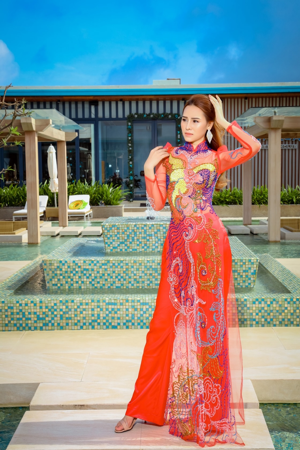 hoa khoi khanh my tu van ao dai cuoi ngay vu quy cuc dep