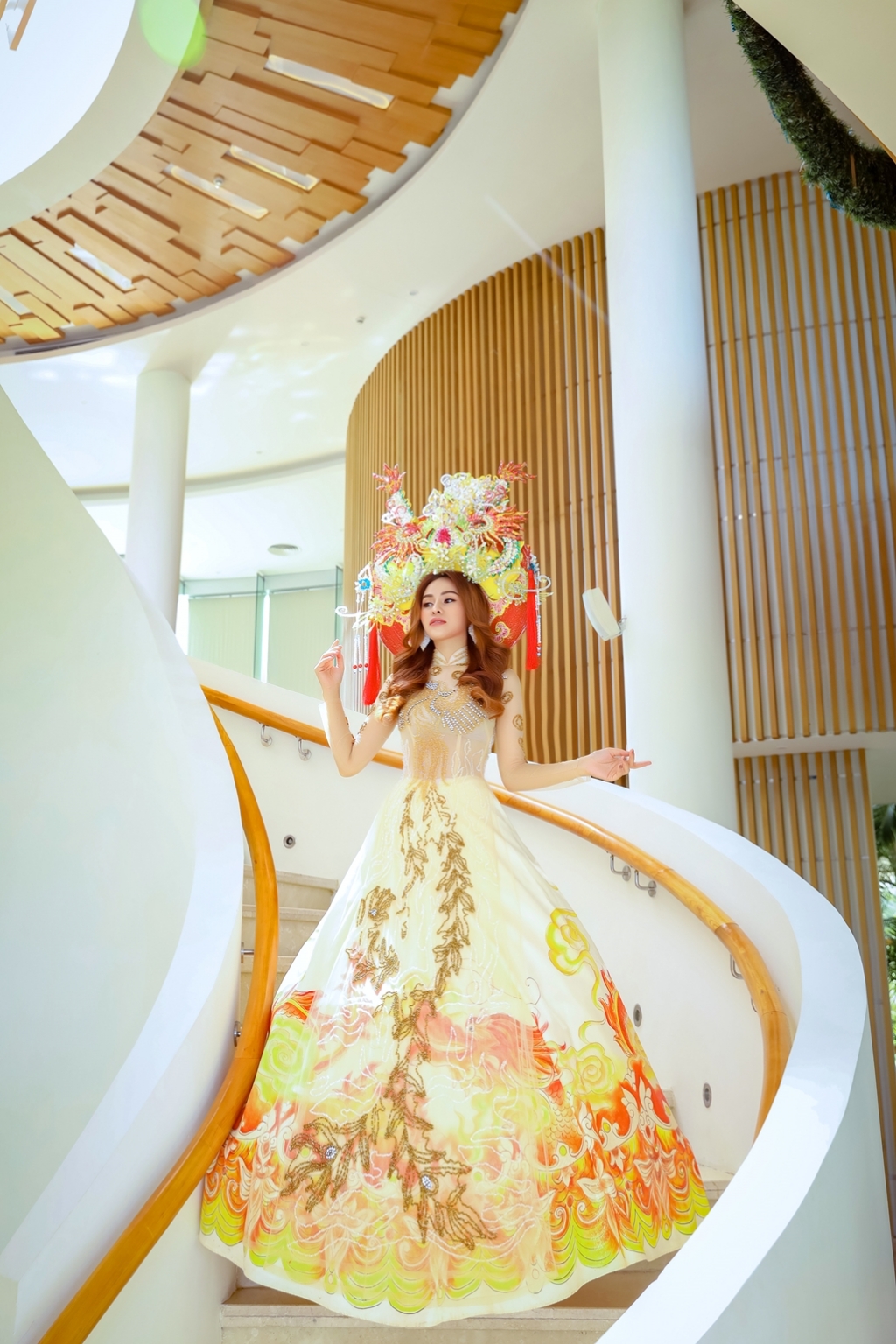 hoa khoi khanh my tu van ao dai cuoi ngay vu quy cuc dep