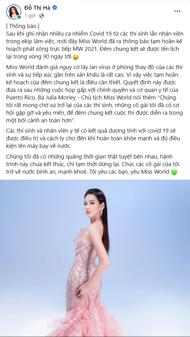 Hoa hậu Đỗ Thị Hà xét nghiệm âm tính Covid-19, người dân thở phào mừng rỡ