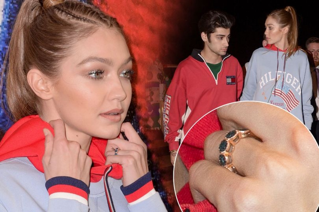 gigi hadid mang nhan tren ngon tay sau khi tuyen bo zayn malik la tinh yeu cua doi minh