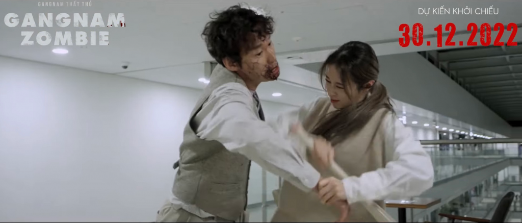 Chưa kịp hưởng trăng mật sau đám cưới, Jiyeon đã phải chạy trốn trong 'Gangnam Zombie'