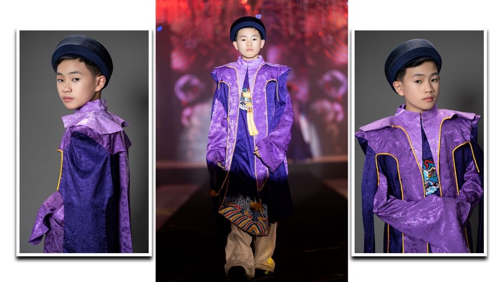 Mê mẩn thần thái chuẩn soái ca của mẫu nhí trên sân khấu lễ công bố Vietnam International Fashion Tour