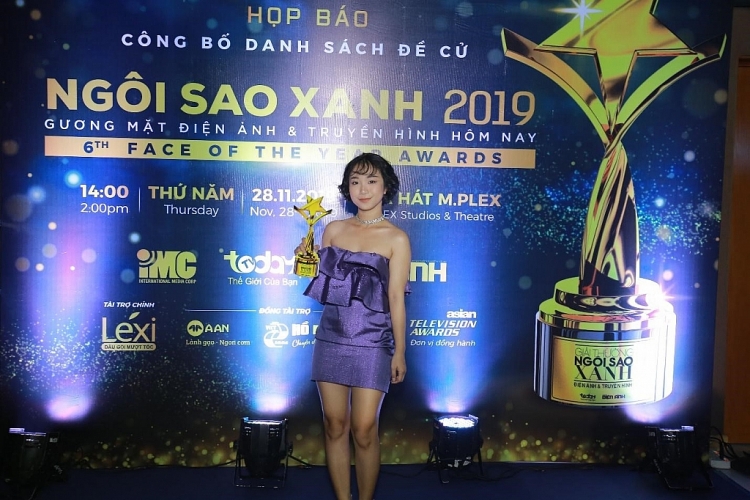 dan nghe si no nuc tham du hop bao giai thuong ngoi sao xanh 2019