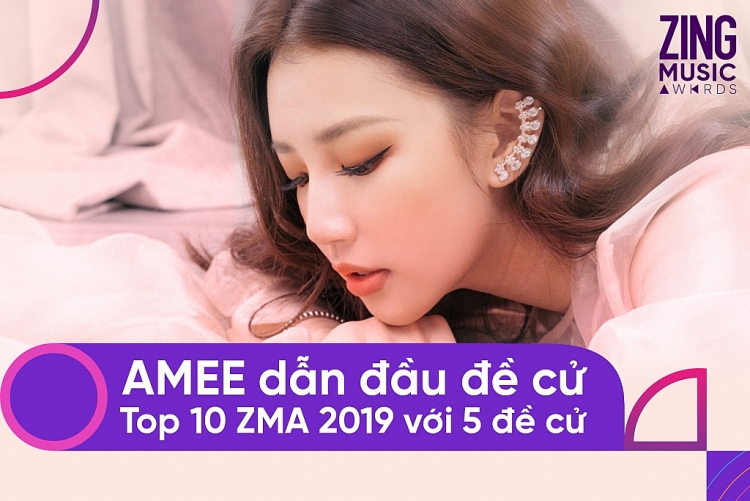 top 10 zing music award 2019 amee dung dau de cu canh tranh voi k icm jack huong giang