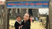 Hoa hậu Thùy Tiên đến xứ Nghệ xây trường học, liên tục tham gia công tác xã hội