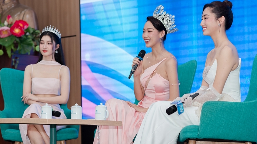 Hoa hậu Bảo Ngọc, Lương Thùy Linh và Á hậu Phương Nhi đồng lòng cho rằng Hoa hậu không phải nghề