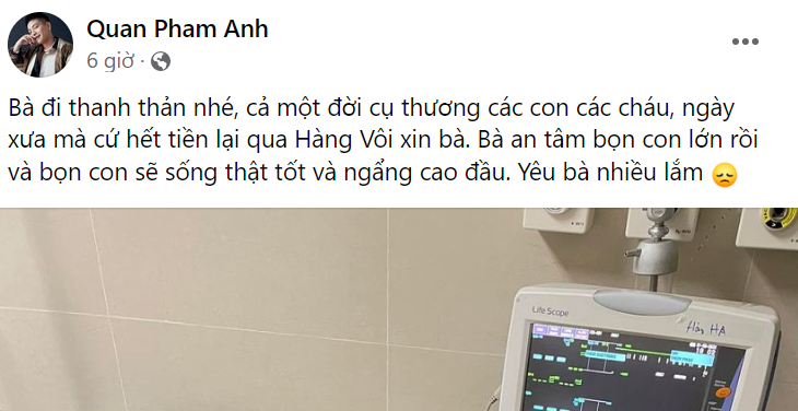 Quân A.P nghẹn ngào thông báo người thân qua đời, dàn sao Việt gửi lời chia buồn tới nam ca sĩ