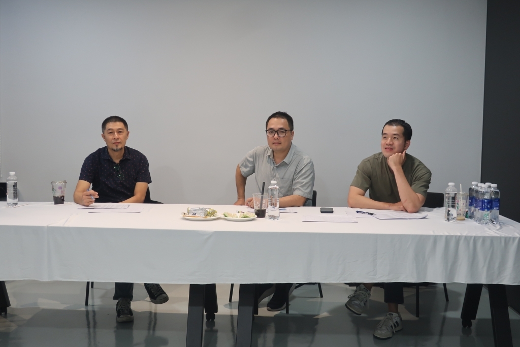Đạo diễn Charlie Nguyễn, đạo diễn Phan Đăng Di, đạo diễn Trịnh Đình Lê Minh trong buổi casting lớp học Diễn xuất cơ bản khu vực phía Nam