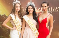 Siêu mẫu Hà Anh gợi cảm hết cỡ bên Hoa hậu Toàn cầu 2016