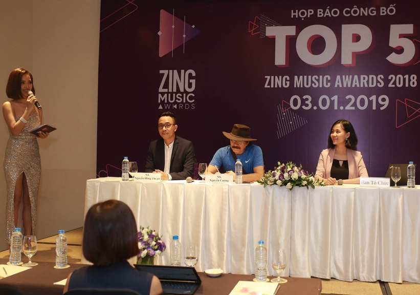 Công bố Top 5 'Zing Music Awards 2018'