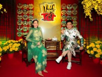 Hồ Ngọc Hà - Trấn Thành mặc áo dài rực rỡ dẫn chương trình Tết