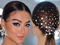 Hoa hậu Phương Khánh tỏa sáng với hàng trăm viên pha lê trên tóc