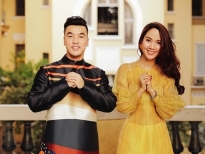 Ưng Hoàng Phúc diện áo dài bên vợ siêu mẫu Kim Cương