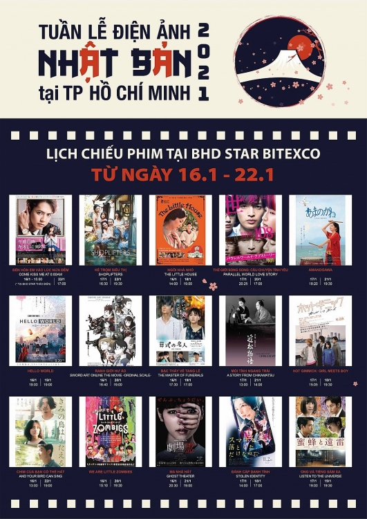Tuần lễ điện ảnh Nhật Bản 2021 tại Thành phố Hồ Chí Minh