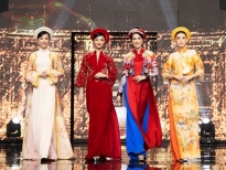 Dàn Hoa - Á hậu hội tụ cùng Quán quân 'The Next Face Vietnam' trình diễn BST áo dài tái hiện dòng tranh bị lãng quên của La Sen Vũ