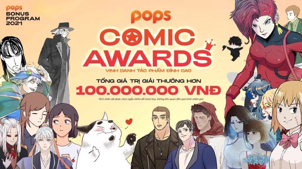 'POPS Comic Awards 2021': Khởi động giải thưởng tôn vinh những tài năng truyện tranh Việt Nam