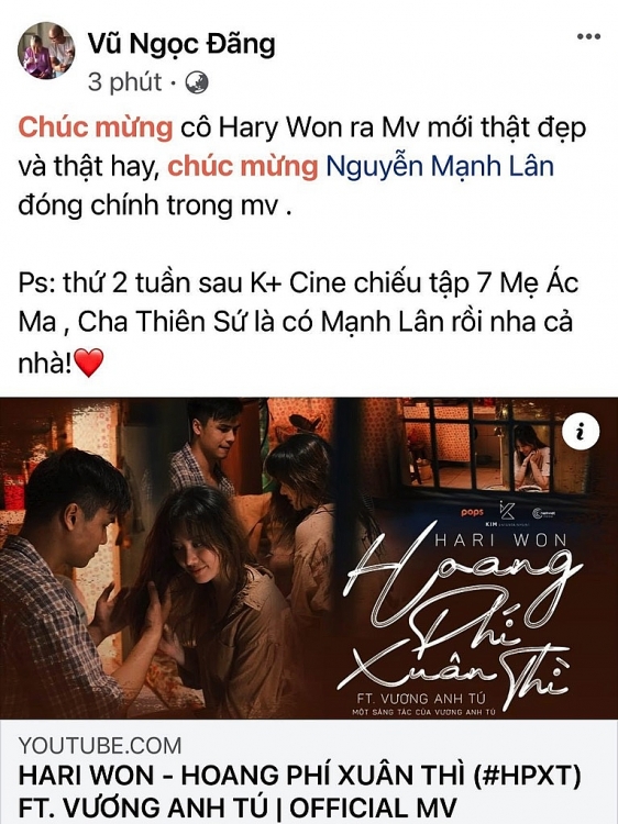 MV mới của Hari Won gây bão mạng, sao Việt tới tấp chúc mừng
