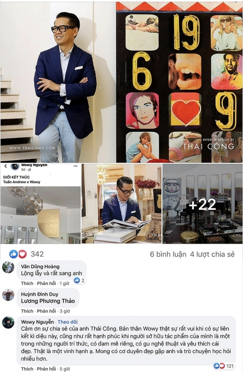 Wowy bất ngờ khi tác phẩm nghệ thuật đương đại của mình được Thái Công dành lời khen ngợi