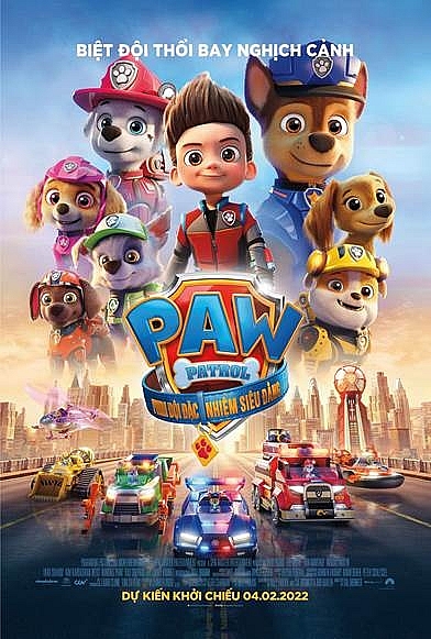 Thương hiệu phim hoạt hình ăn khách 'Paw Patrol' chính thức tiến ra màn ảnh lớn dịp Tết Nguyên đán