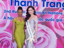 Dàn chân dài 'Hoa hậu Hoàn vũ' đến chúc mừng Thanh Trang đăng quang Á hậu 2