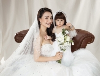 Trà Ngọc Hằng cùng con gái đẹp rạng rỡ trong váy cô dâu