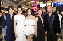 Thu Trang - Tiến Luật tay trong tay đi ủng hộ phim của Minh Hằng - Diệu Nhi