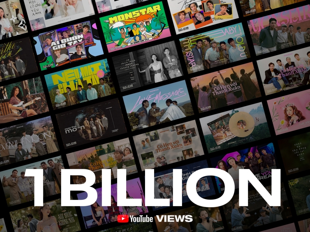 Loạt sản phẩm âm nhạc của ST.319 Entertainment mang về 1 tỷ lượt xem trên Youtube