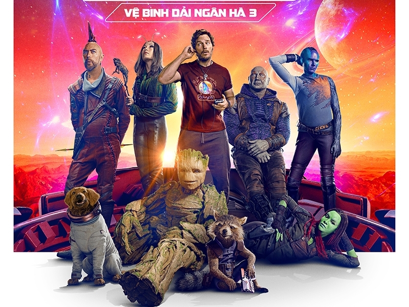 Màn tái xuất cảm xúc và phần phim cuối cùng của đạo diễn James Gunn về nhóm vệ binh dải ngân hà
