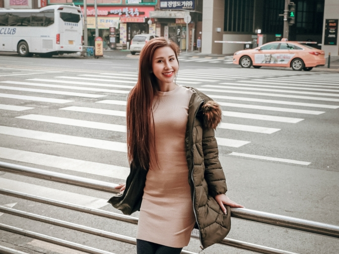 'Hoa hậu châu Á thế giới' Chi Nguyễn lần đầu trải nghiệm cái lạnh âm độ của Hàn Quốc
