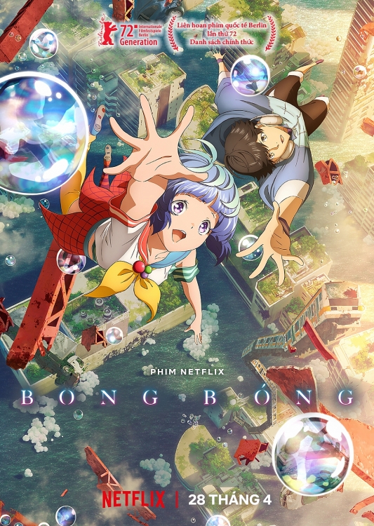 Netflix mang đến một cái nhìn khác về tựa anime 'Bubble' sau khi công chiếu đoạn trailer chính thức và hình ảnh chủ đạo của tác phẩm
