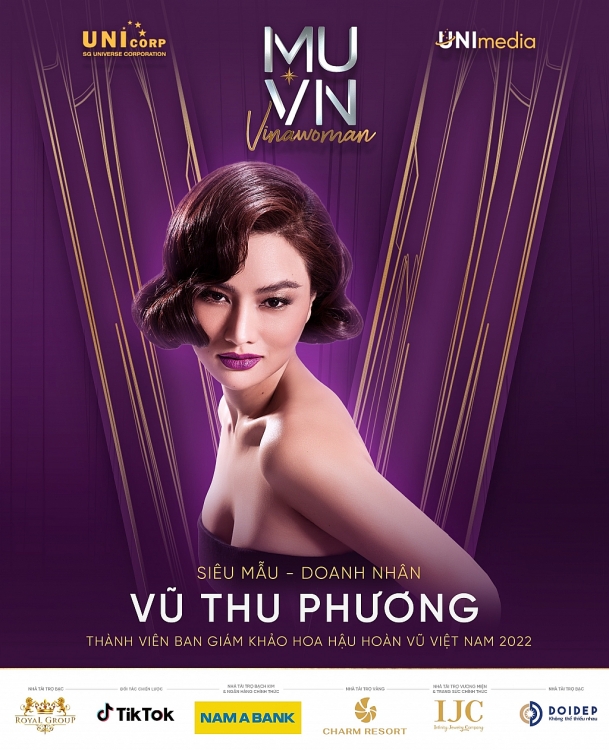 Sau Hà Anh, Vũ Thu Phương là giám khảo tiếp theo 'Hoa hậu hoàn vũ Việt Nam 2022'