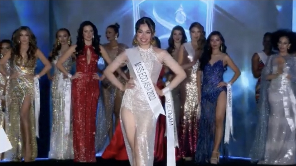 Trần Hoài Phương thắng giải Miss Eco Asia tại 'Miss Eco International 2022'