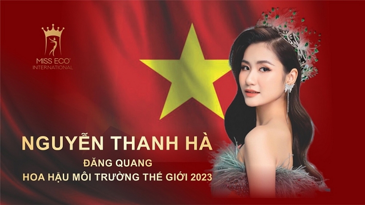 Hoa hậu Nguyễn Thanh Hà lộng lẫy đăng quang 'Miss Eco International 2023'