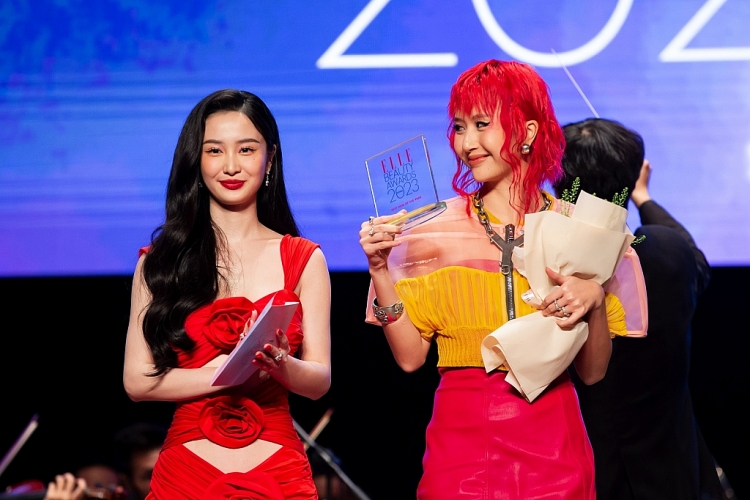 Trịnh Thăng Bình, Diễm My 9x, Quỳnh Anh Shyn, Hoa hậu Thùy Tiên được vinh danh giải Elle Beauty Awards 2023