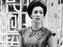 Lilly Nguyễn duyên dáng diện áo dài Minh Châu
