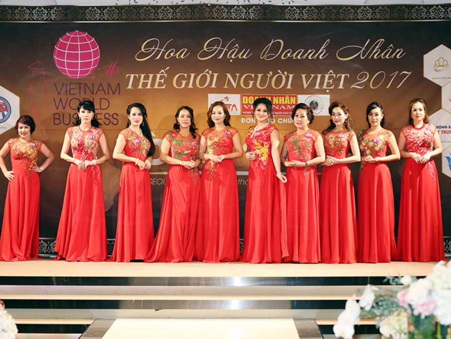 Đêm Bán kết "Hoa hậu Doanh nhân Thế giới người Việt 2017" tỏa sáng và bùng nổ tại Hàn Quốc