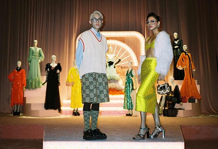 Vừa tung ra bộ ảnh collab đầu tiên, Khánh Linh và Wren Evans tiếp tục gây ấn tượng tại sự kiện Cine Gucci