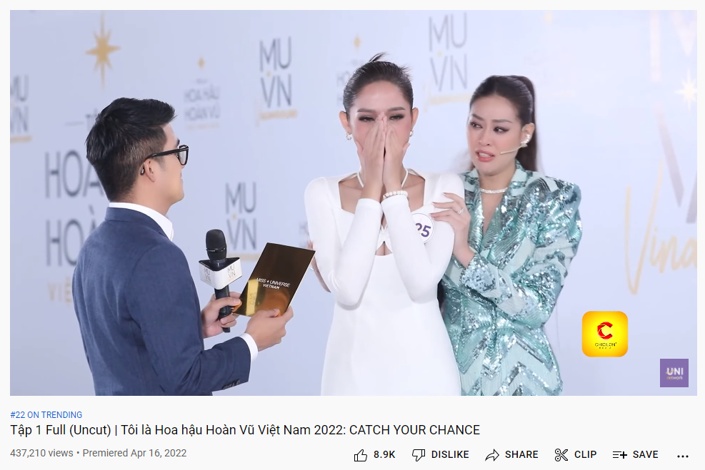 'Tôi là Hoa hậu hoàn vũ Việt Nam 2022' tập 1 lọt top Trending trong 12 giờ ra mắt