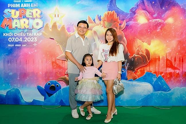Nghệ sĩ Việt cùng gia đình tụ hội náo nhiệt tại buổi họp báo ra mắt siêu phẩm hoạt hình 'Phim anh em Super Mario'