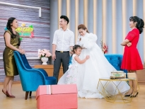 Chồng Bình Tinh bất ngờ tặng váy cưới cho vợ giữa trường quay