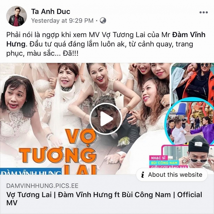 sau 24 gio ra mat mv vo tuong lai cua dam vinh hung chinh thuc can moc 1 trieu views