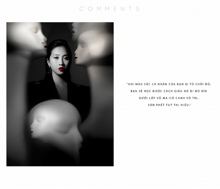 Liêu Hà Trinh đầy ma mị trong bộ ảnh 'Comments' mang thông điệp ẩn ý nhân văn