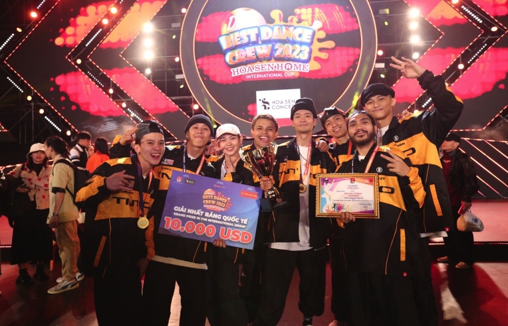 K.O.B Nation (Malaysia) đoạt giải Quán quân Bảng quốc tế 'Dalat Best Dance Crew 2023'