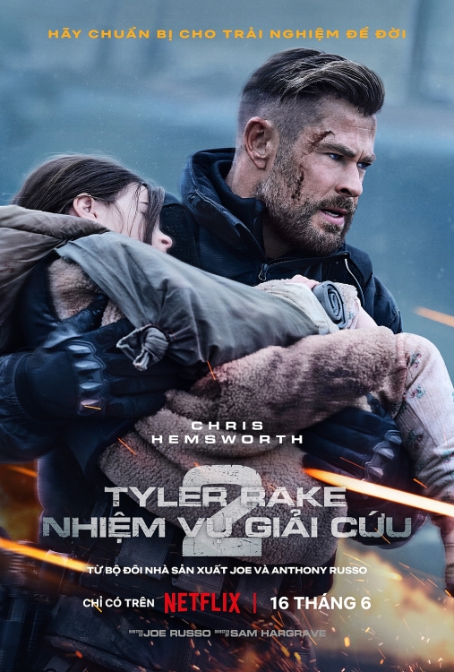 Netflix công bố poster và trailer chính thức của phim 'Tyler rake: Nhiệm vụ giải cứu 2'