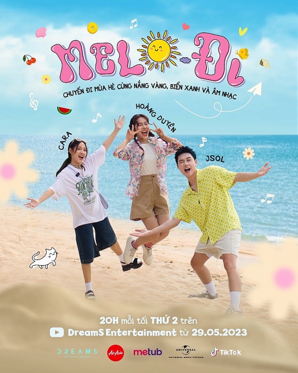 Cara, Jsol, Hoàng Duyên, Khắc Hưng cùng tham gia show âm nhạc kết hợp du lịch 'Melo-Đi'