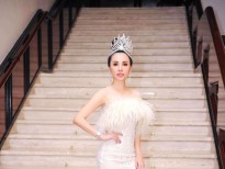 Hoa hậu Châu Ngọc Bích lộng lẫy đi chấm thi Hoa hậu tại Thái Lan