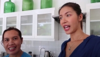 Minh Tú học cách nấu ăn để làm dâu Bali?
