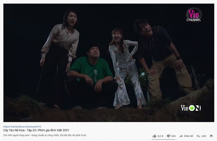 'Cây táo nở hoa' phá kỷ lục phim truyền hình với hơn 200.000 lượt xem cùng lúc trên Youtube